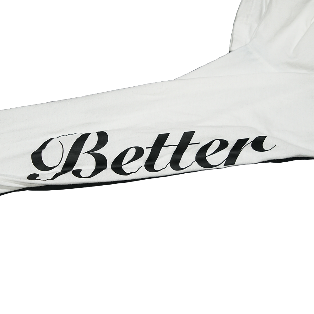 Better Off Alone White Longsleeve