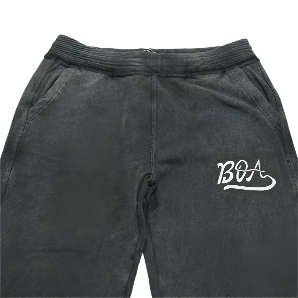 Better Off Alone Washed Grey Sweatpants