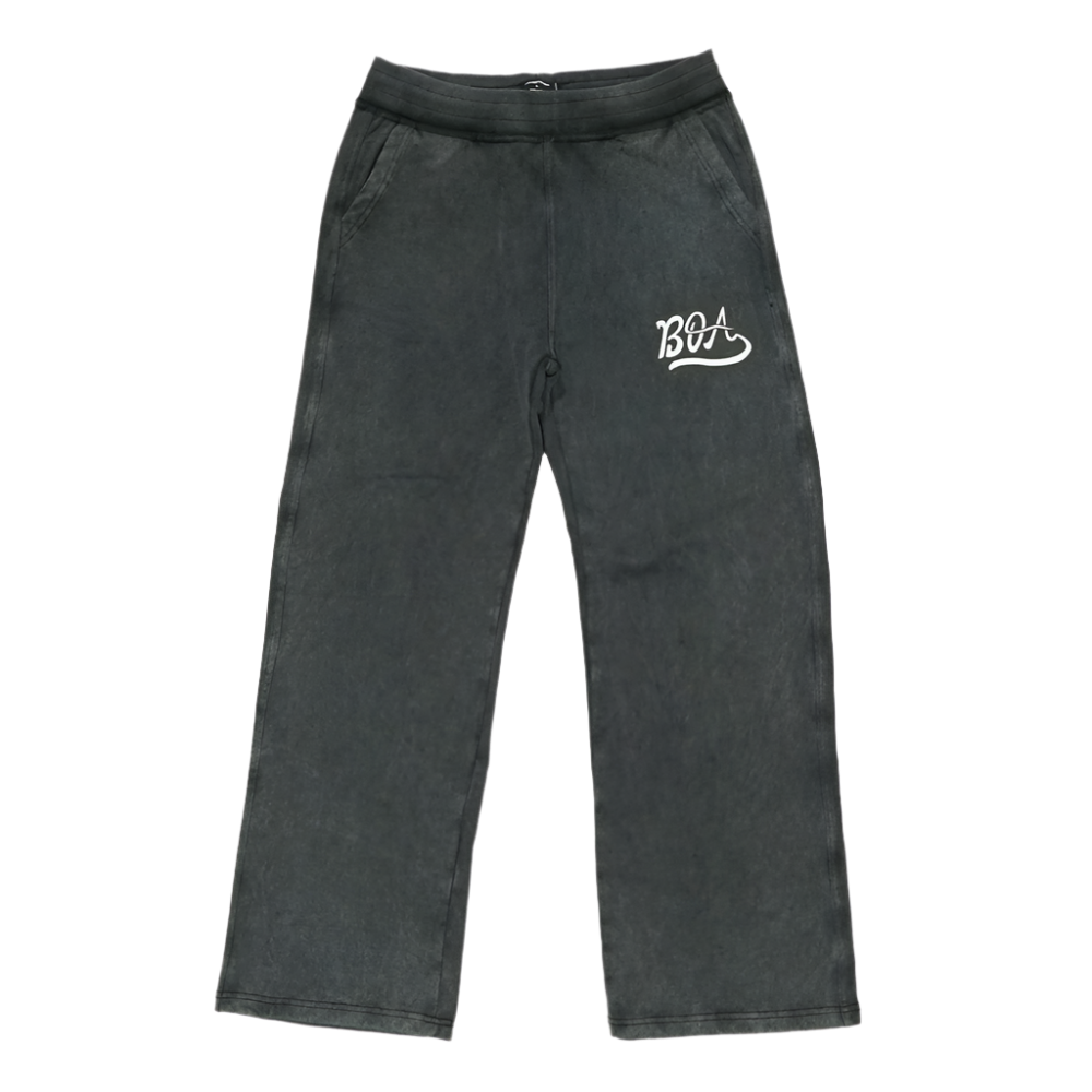 Better Off Alone Washed Grey Sweatpants