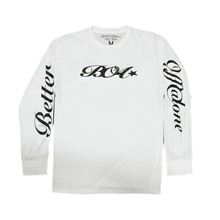Better Off Alone White Longsleeve