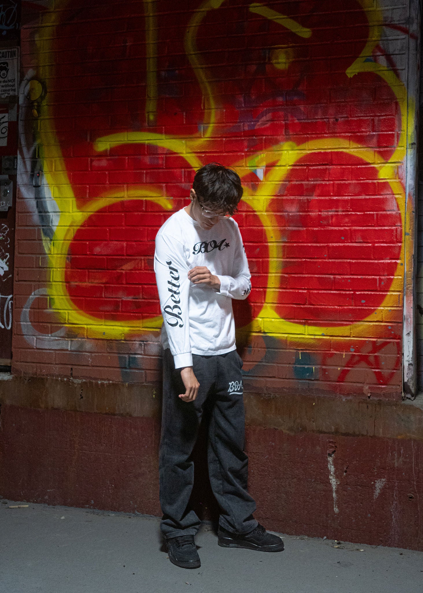 Better Off Alone White Longsleeve